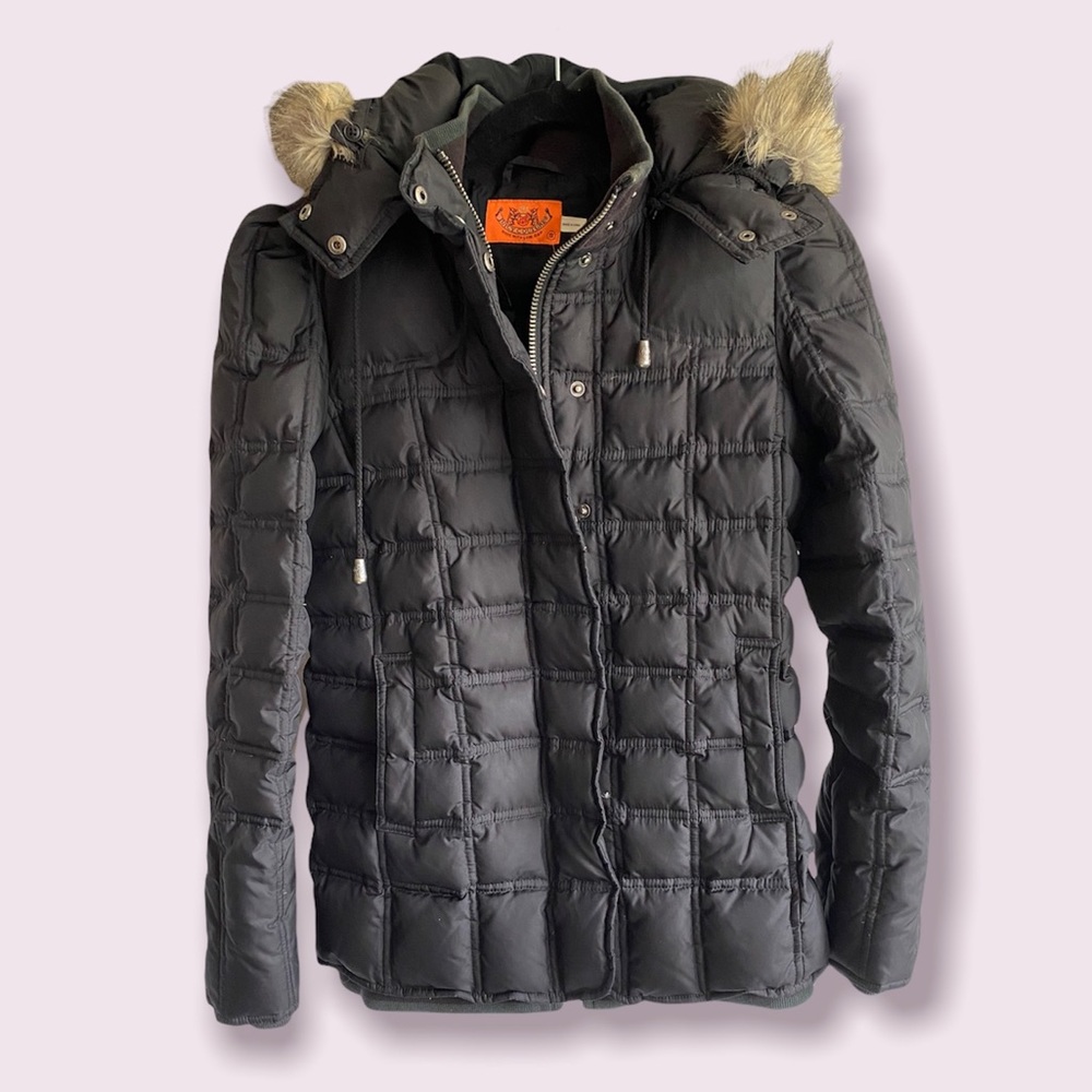 Juicy Couture Black Down Puffer Jacket